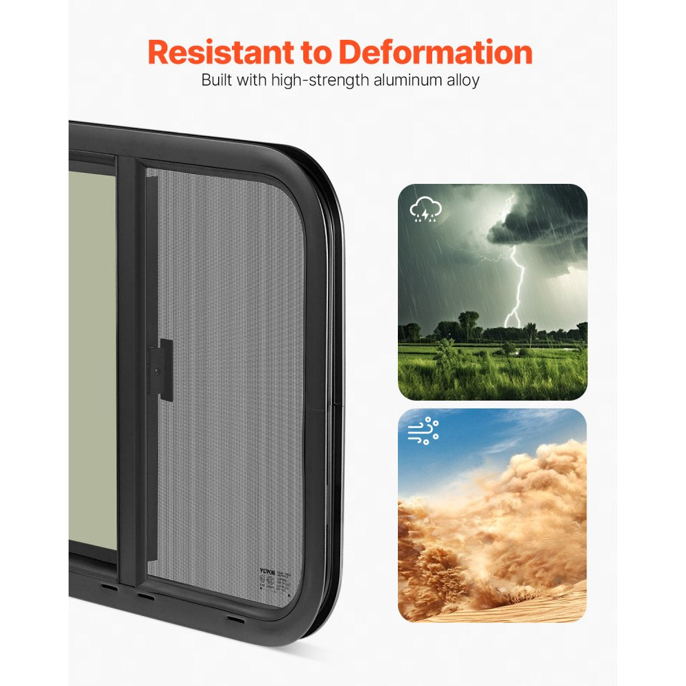 SSTLC610x508 - 24"W x 20"H Tinted RV Window with Security Lock & Screen