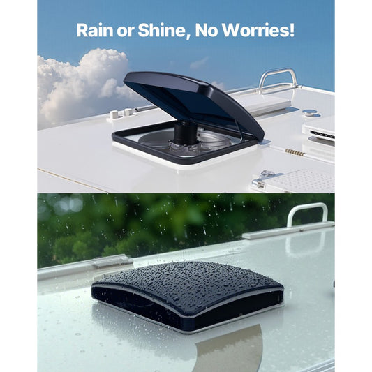 HQS-36AY - 14" 10-Speed RV Ceiling Fan with Rain Sensor & Remote