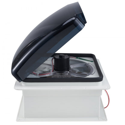 HQS-36AY - 14-Inch RV Roof Vent Fan with 10 Speeds & Remote Control