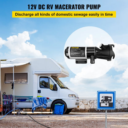 VV-RVMP-12 - 12 GPM RV Macerator Pump with Stainless Steel Blades