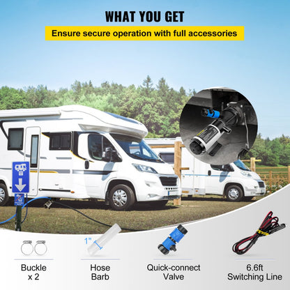 VV-RVMP-12 - 12 GPM RV Macerator Pump with Stainless Steel Blades