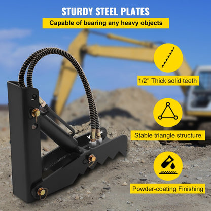 010754534133 - 18" Heavy-Duty Hydraulic Backhoe Thumb for Excavators