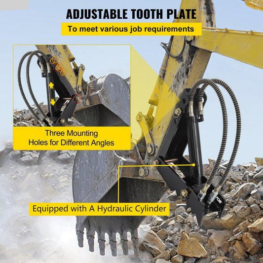 010754534133 - 18" Heavy-Duty Hydraulic Backhoe Thumb for Excavators