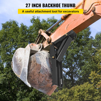 010802989908 - 27" Heavy-Duty Backhoe Thumb with 1/2" Thick Steel Plate