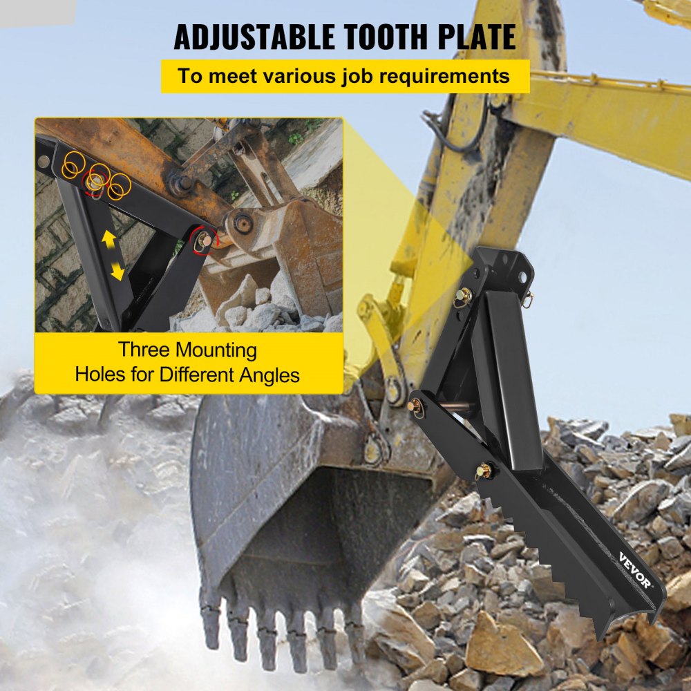 010802989908 - 27" Heavy-Duty Backhoe Thumb with 1/2" Thick Steel Plate