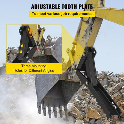 010683775914 - 36" Heavy-Duty Excavator Thumb with Sharp Steel Plates