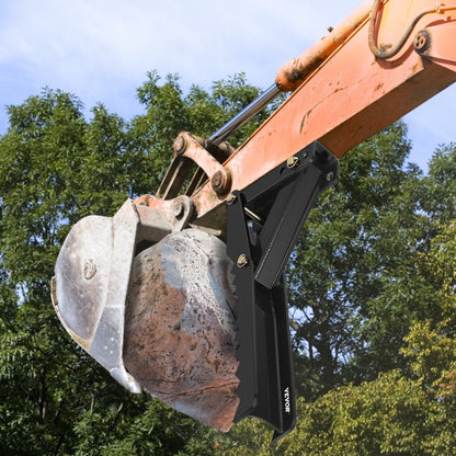 010683775914 - 36" Heavy-Duty Excavator Thumb with Sharp Steel Plates