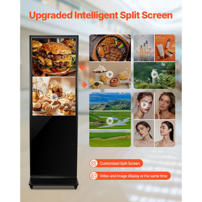 DC-A43ZN-B - 43" Android Digital Signage Kiosk with Split Screen