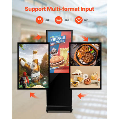 DC-A43ZN-B - 43" Android Digital Signage Kiosk with Split Screen