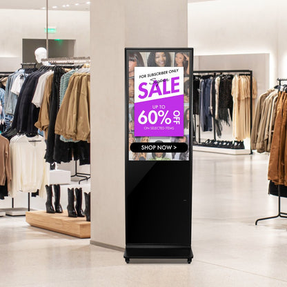 DC-A43ZN-B - 43" Android Digital Signage Kiosk with Split Screen