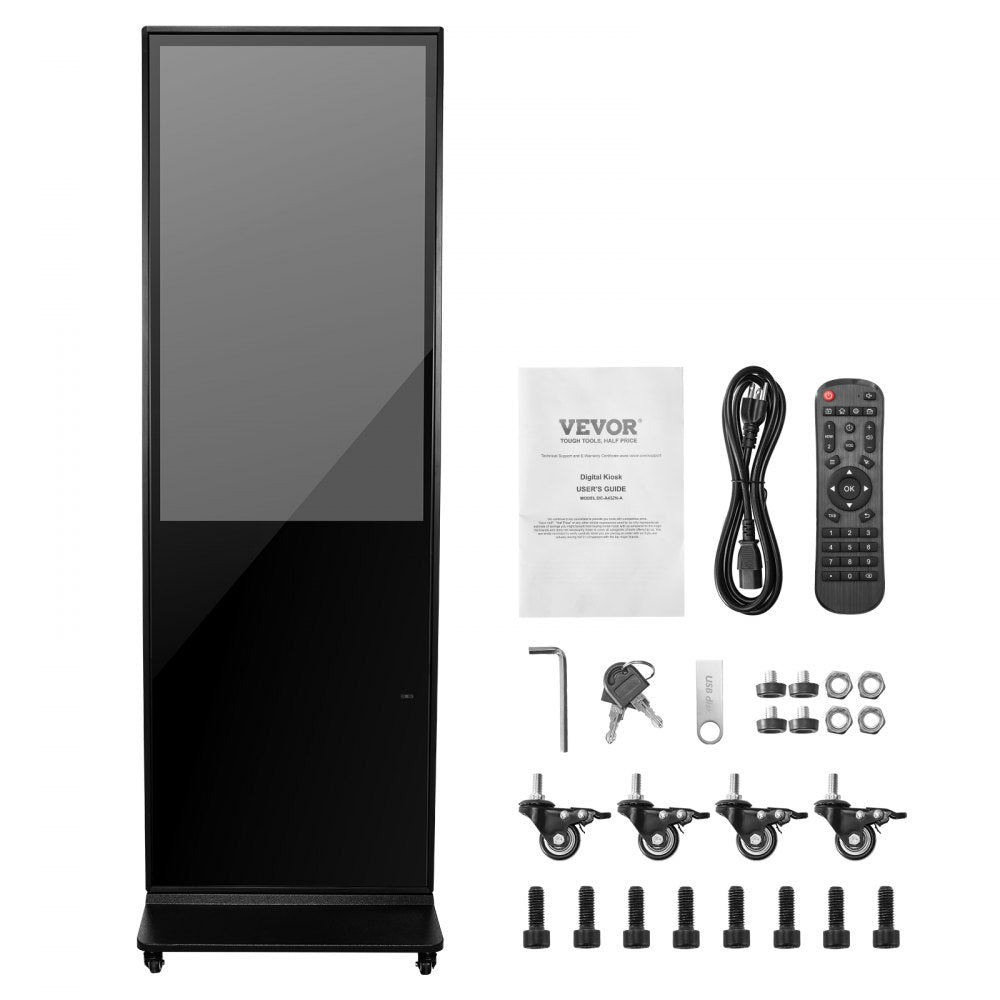 DC-A43ZN-B - 43" Android Digital Signage Kiosk with Split Screen