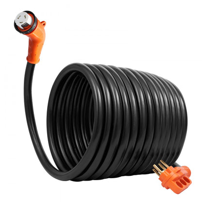 RVX-50A50FT - 50ft Heavy-Duty RV Power Cord with LED Indicator and Adapter