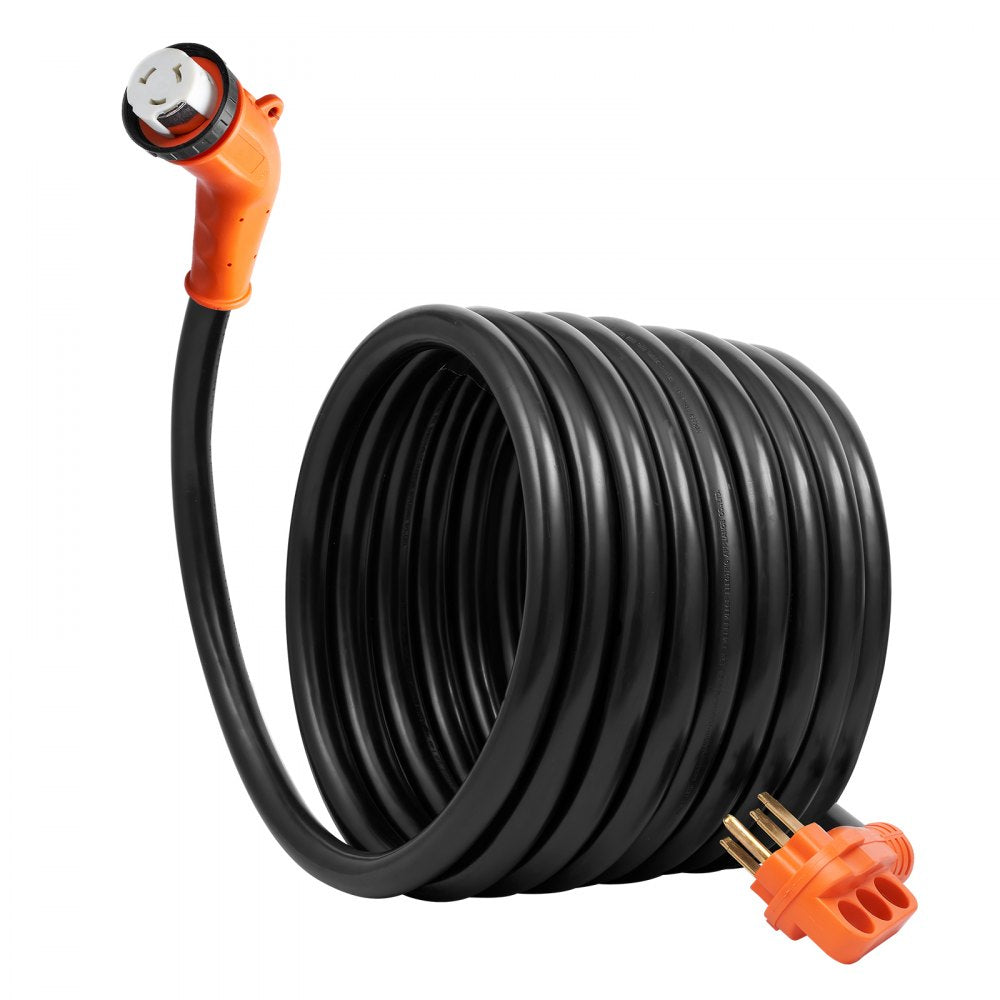 RVX-50A25FT - 50A RV Power Cord with LED Indicator & 15A Adapter