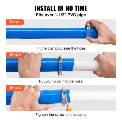 wfctsl-07.in2ft500036L - 50ft PVC Backwash Hose for Pools & Spas
