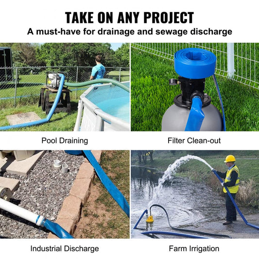 wfctsl-07.in2ft500036L - 50ft PVC Backwash Hose for Pools & Spas