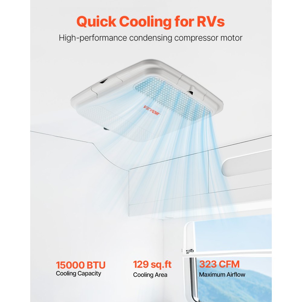 RT150CTW4 - 15,000 BTU Rooftop RV AC with 3 Adjustable Modes