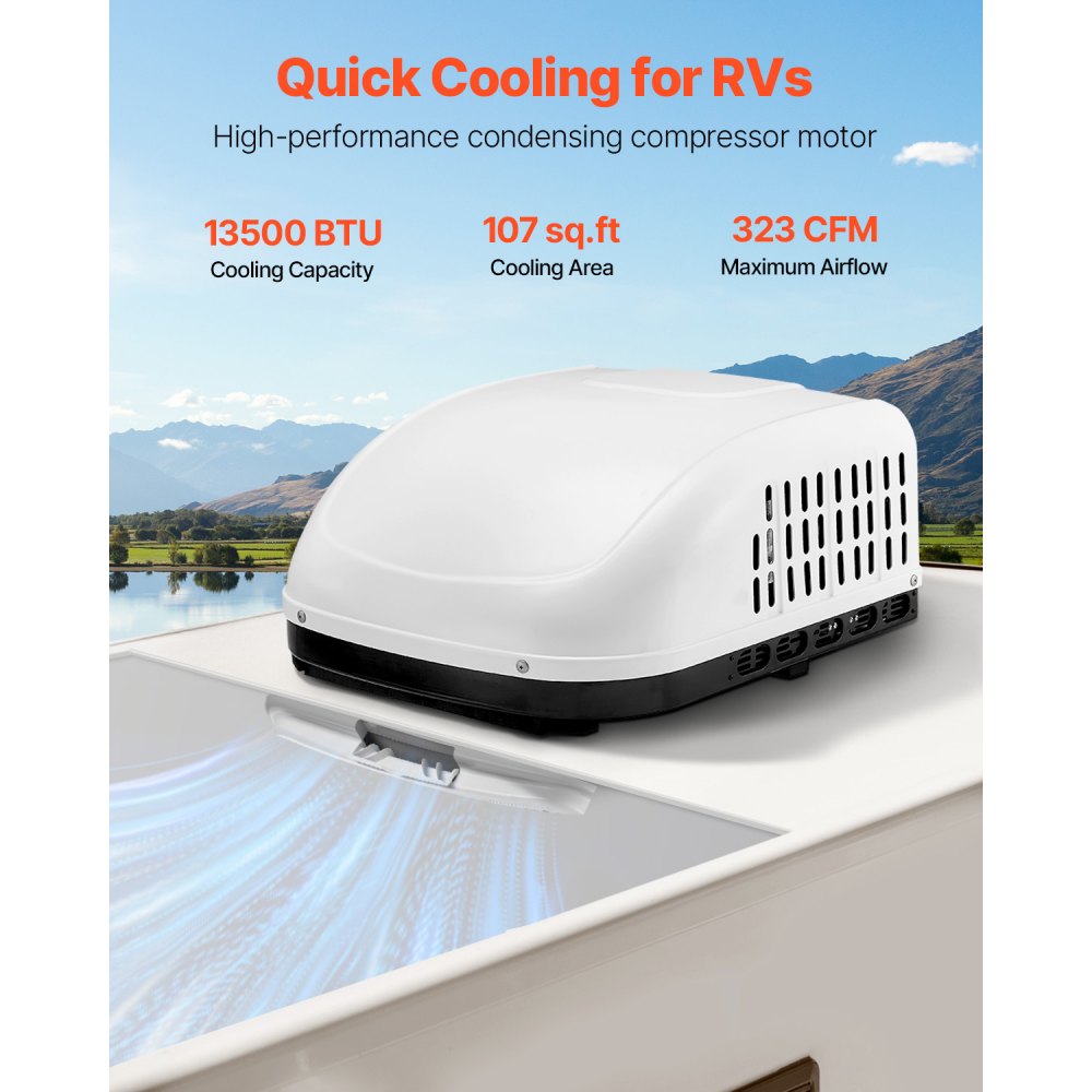 RT135CW4 - 13500 BTU Rooftop RV Air Conditioner with Quiet Operation