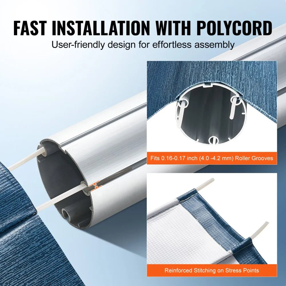 B-16 - 15'2" Heavy-Duty RV Awning Fabric with Waterproof & UV Protection