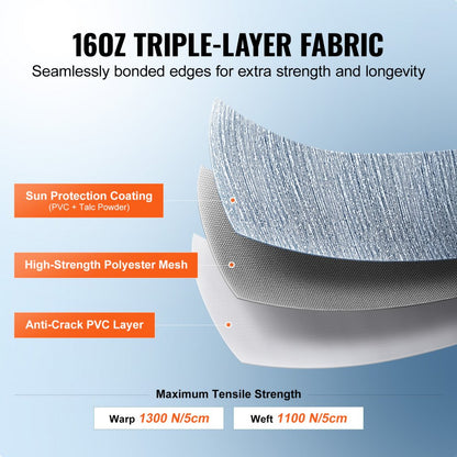 B-20 - Heavy-Duty 20ft RV Awning Fabric with UV Protection & Easy Install