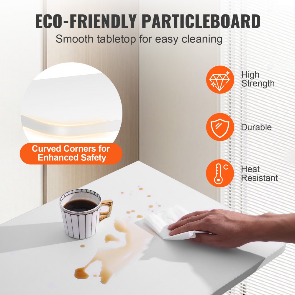 HZCD001 - VEVOR 23.6" Folding Wall Table, 100 lbs Capacity, Space-Saving Design