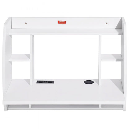 HZCD004 - VEVOR 70.9" Floating Desk with Storage & Power Access