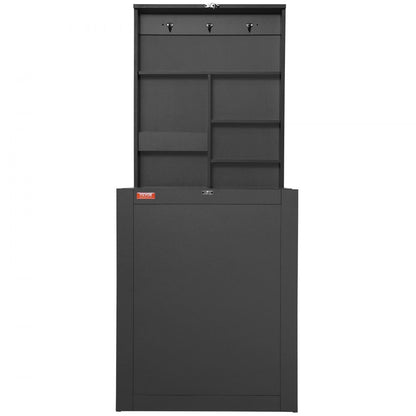 HZCD003 - Foldable Wall Desk, 23.62"x6.5", Space-Saving with Blackboard Feature