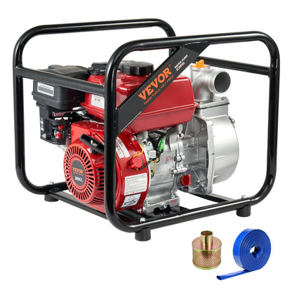 SCWP50 - 7HP Gas Water Pump, 132 GPM, 98ft Lift, Includes 25ft Hose