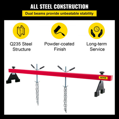 VV-FDJZCG-1100 - Heavy-Duty 1100lb Engine Support Bar with Chains