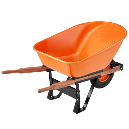 WB-007A - Ergonomic Garden Cart with 16" Wheels and 330 lbs Capacity
