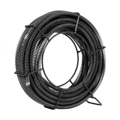 66ft*5/8 - Durable Spring Steel Drain Cable for Tight Bends