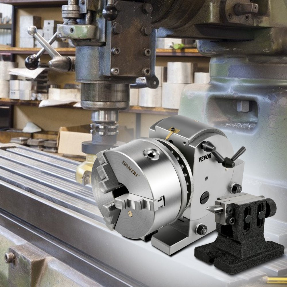 010706286440 - 6" VEVOR Dividing Head Set for Milling Machines