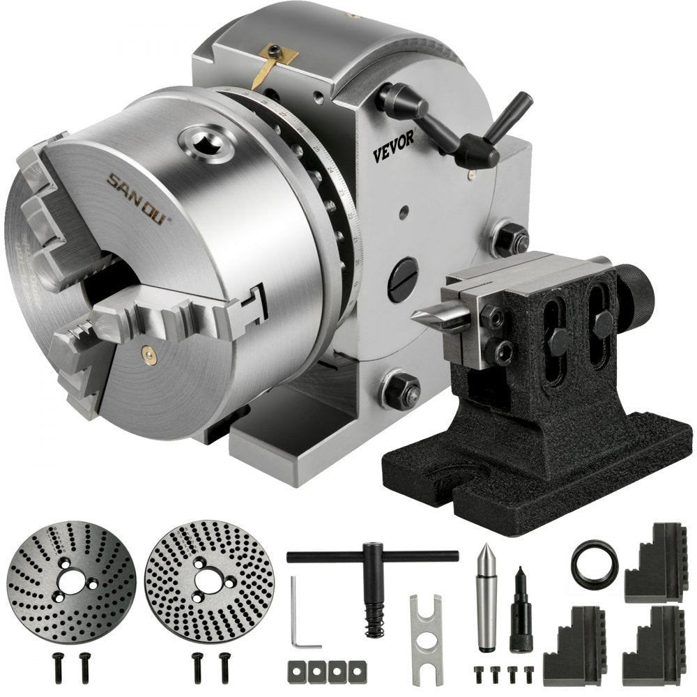 010706286440 - 6" VEVOR Dividing Head Set for Milling Machines