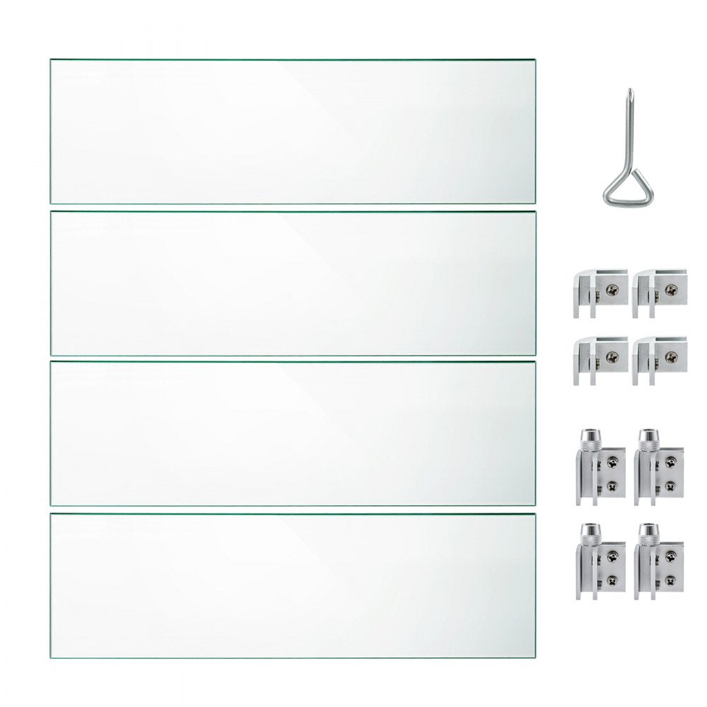 18.5 x 18.5 - Durable Tempered Glass Wind Guard for Fire Pits