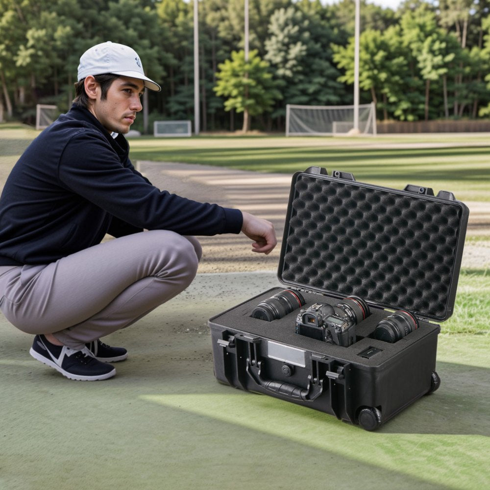 512920 - Waterproof Hard Case with Foam, Shatterproof & Lockable Security