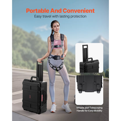 523923 - 22.56" Waterproof Hard Case with Custom Foam Storage