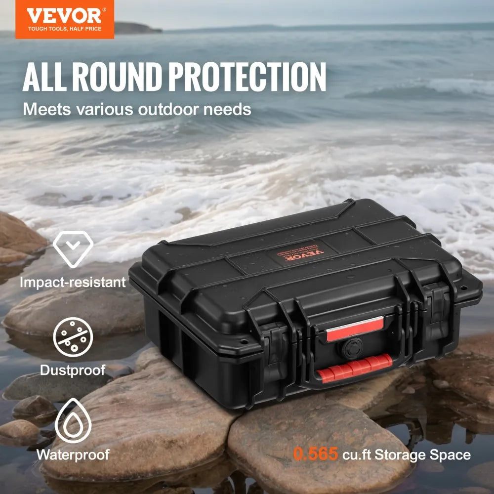 342413 - Waterproof Hard Case with Foam Lining & Padlock Hole