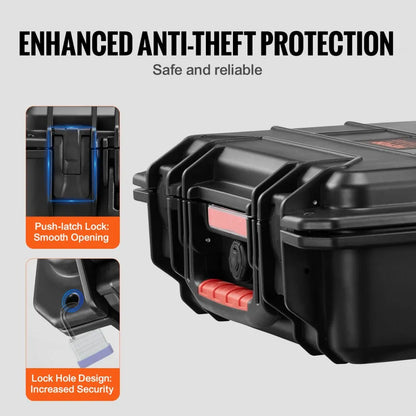 342413 - Waterproof Hard Case with Foam Lining & Padlock Hole