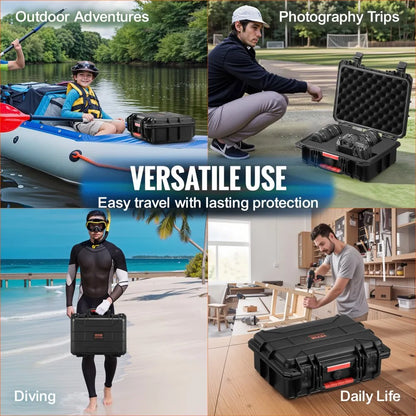 342413 - Waterproof Hard Case with Foam Lining & Padlock Hole