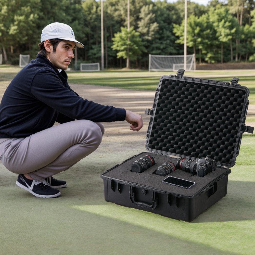 564320 - Waterproof Shatterproof Hard Case with Foam and Padlock Holes