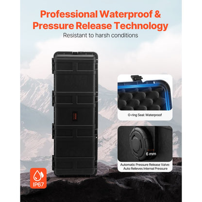 1063523 - Heavy Duty Waterproof Hard Case with Custom Foam Protection