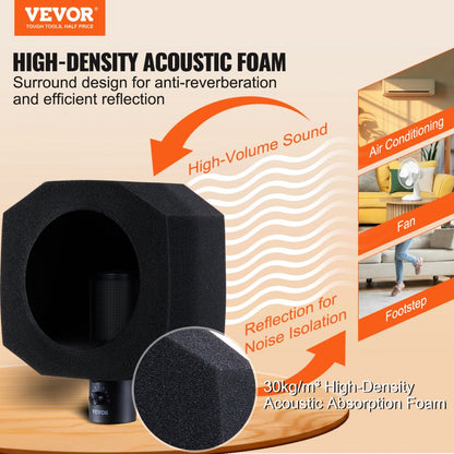 AK-V1 - Portable Microphone Isolation Ball with Acoustic Foam Filter