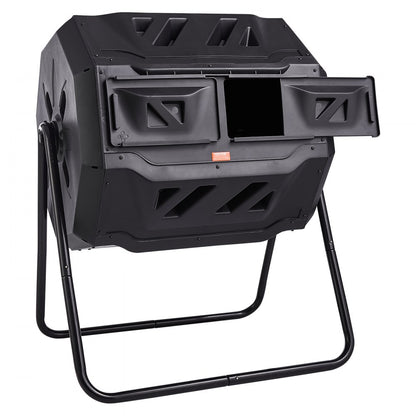 XDB-436B2 - Durable 43-Gal Dual Chamber Compost Tumbler for Efficient Gardening