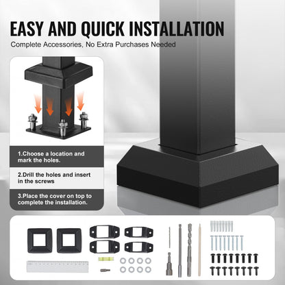 FG-23-2 - Adjustable 220 lbs Handrail for Steps, Perfect for Seniors & Kids