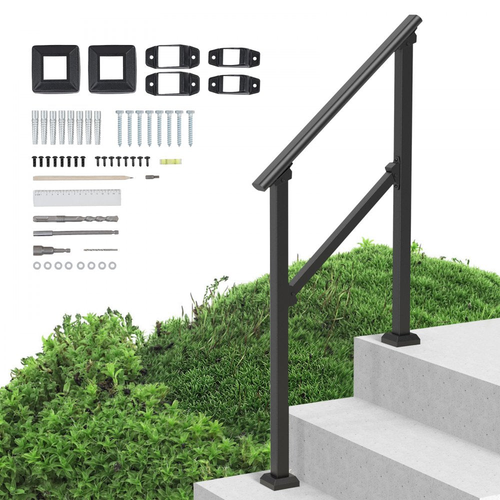 FG-23 - Adjustable Outdoor Handrails for Stairs and Porches, Rustproof Support