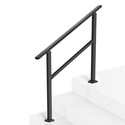 FG-23 - Adjustable Carbon Steel Handrail for 2-3 Steps, Durable & Stylish