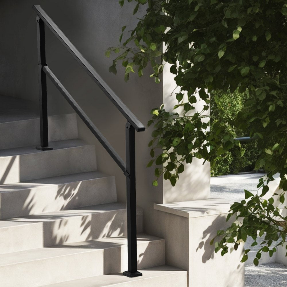 FG-45 - Durable Carbon Steel Outdoor Handrail for 4-5 Steps