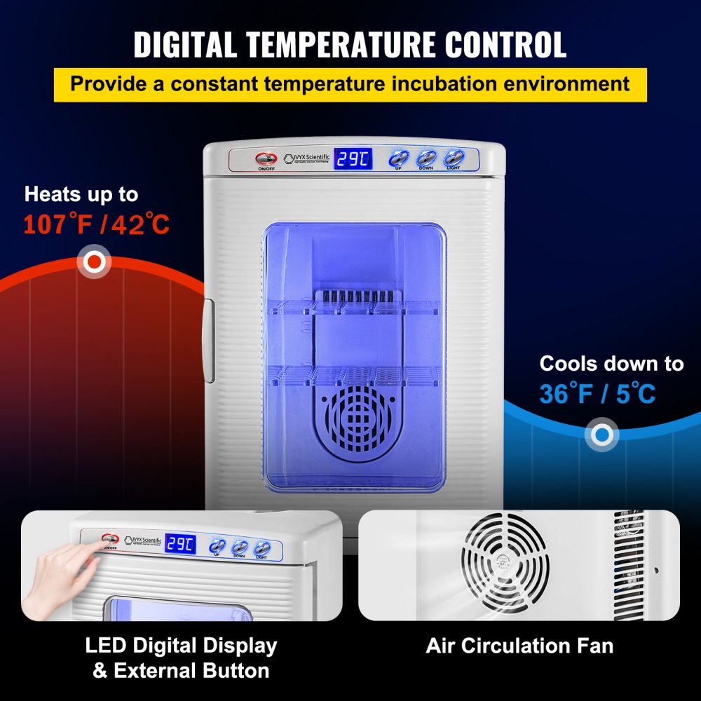 010564986179 - 25L Thermoelectric Incubator with LED Display & Dual Functionality