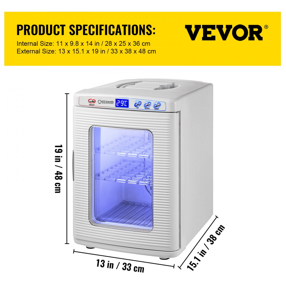 010564986179 - 25L Thermoelectric Incubator with LED Display & Dual Functionality