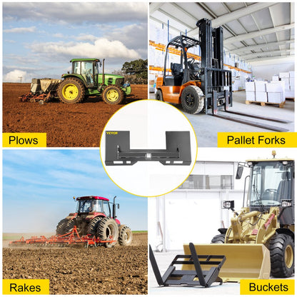 ANZB-GS14 - 1/4" Steel Mount Plate for Heavy-Duty Equipment