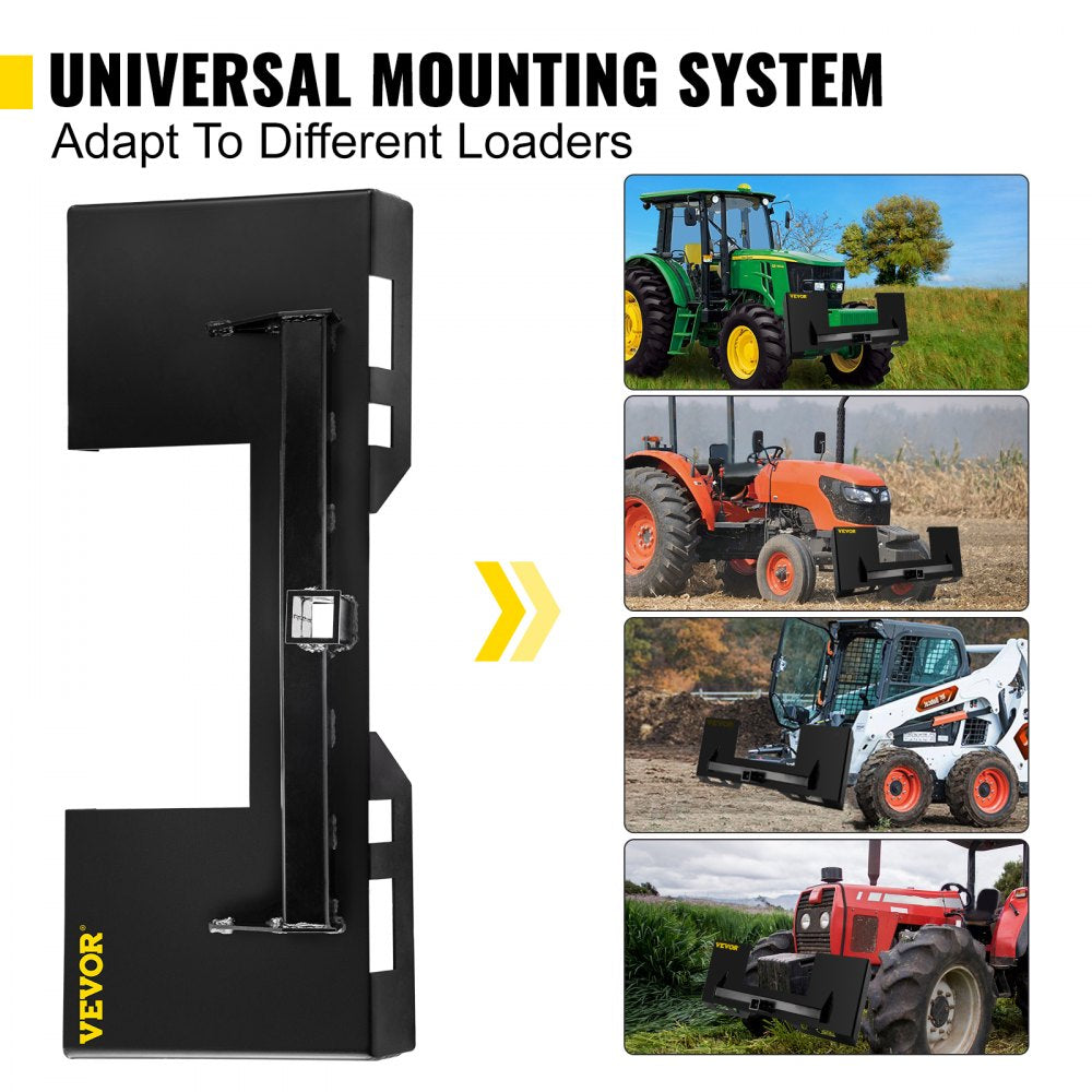 ANZB-HS14 - Durable 1/4" Steel Quick Attach Mount Plate for Equipment